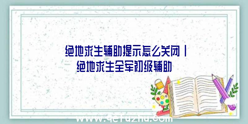 「绝地求生辅助提示怎么关闭」|绝地求生全军初级辅助